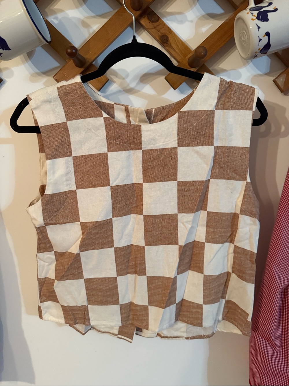 Workshop Republic Clothing Cream and Brown MATCHING SET - Picture 1 of 5